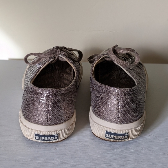 Superga Micro Sequin 2750 Metallic Low Top Sneakers - Picture 6 of 8